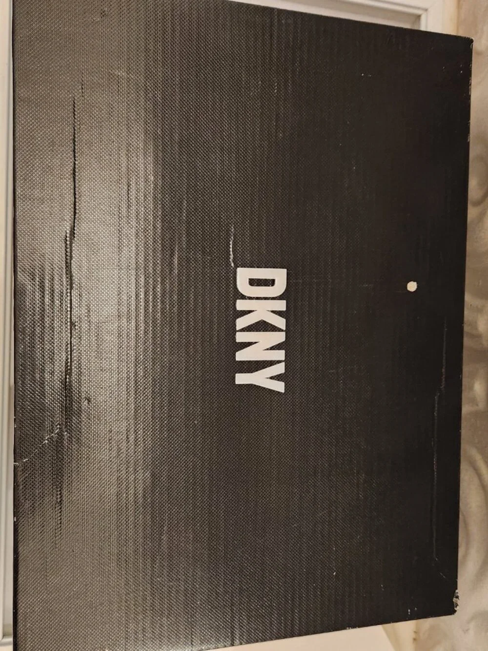 DKNY Alvy Studded Platform Wedge Slide Sandals, Egg Nog/Leather. NIB. Size 11